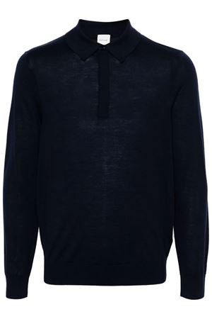 Polo lana merino blu navy PAUL SMITH | M1R570XM0209349